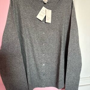 A New Day Dark Gray Buttoned Cardigan size 3X